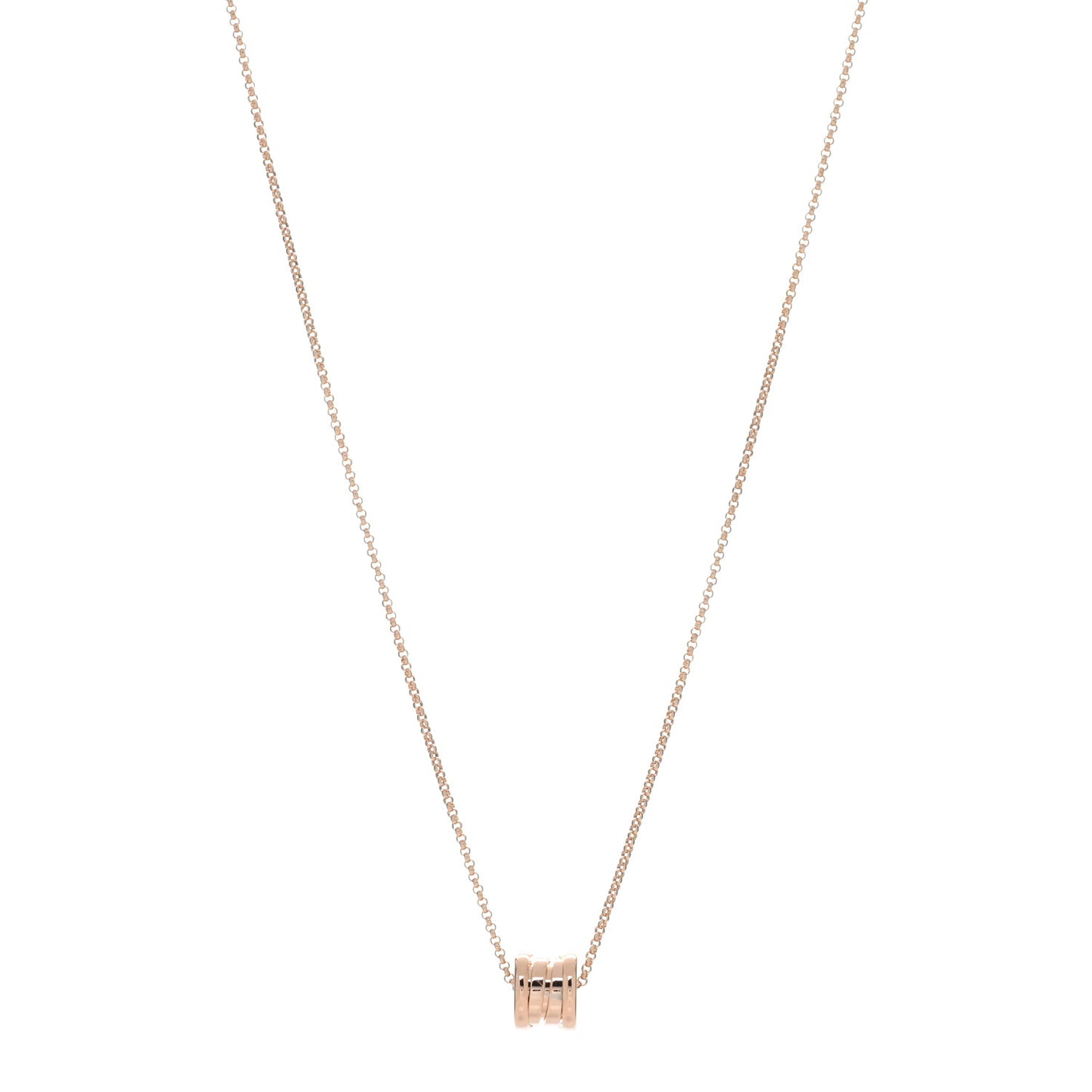 18K Rose Gold Mini B.Zero1 Pendant Necklace