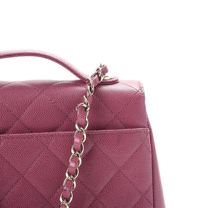 Chanel Caviar Quilted Small Business Affinity Flap Dark Pink 8 of 9