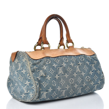 Louis Vuitton Monogram Denim Neo Speedy Blue 3 of 18