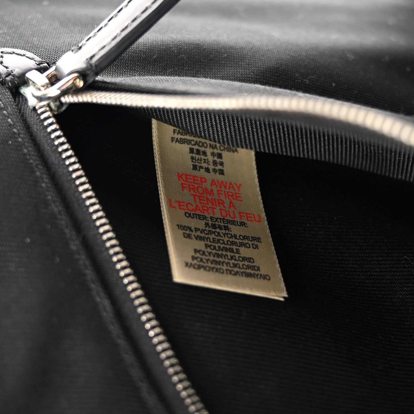 Grainy Calfskin Document Case Navy Black