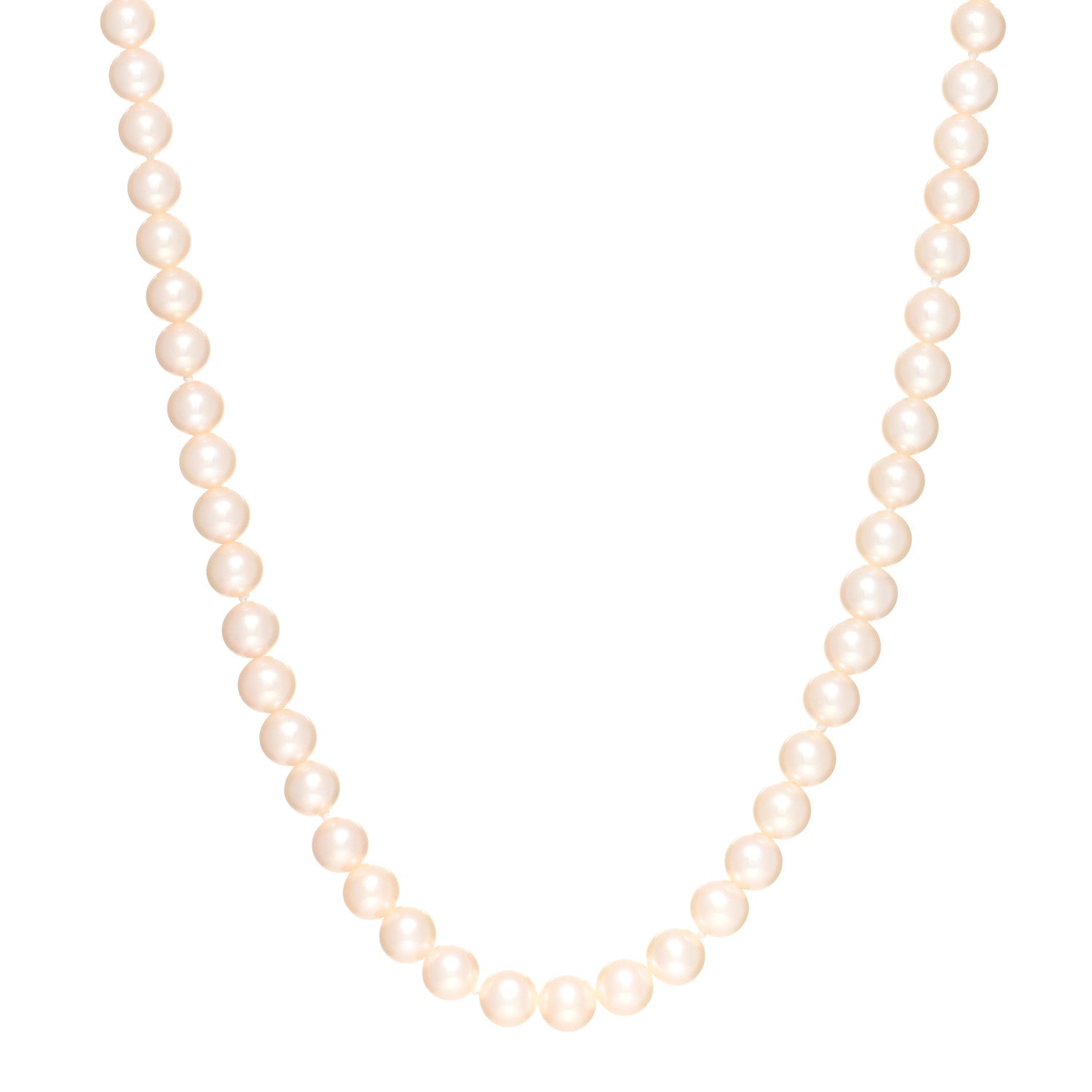 Tiffany Sterling Silver Freshwater Pearl 6-7mm Ziegfeld Necklace 1 of 4