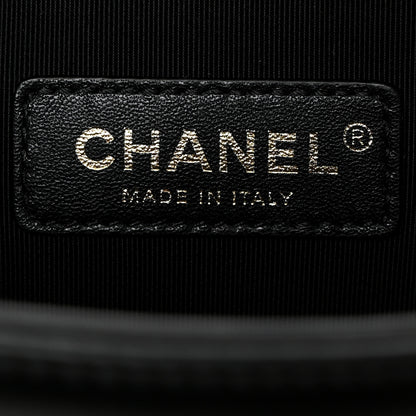 Chanel Lambskin Quilted Medium Boy Flap Black 6 of 12