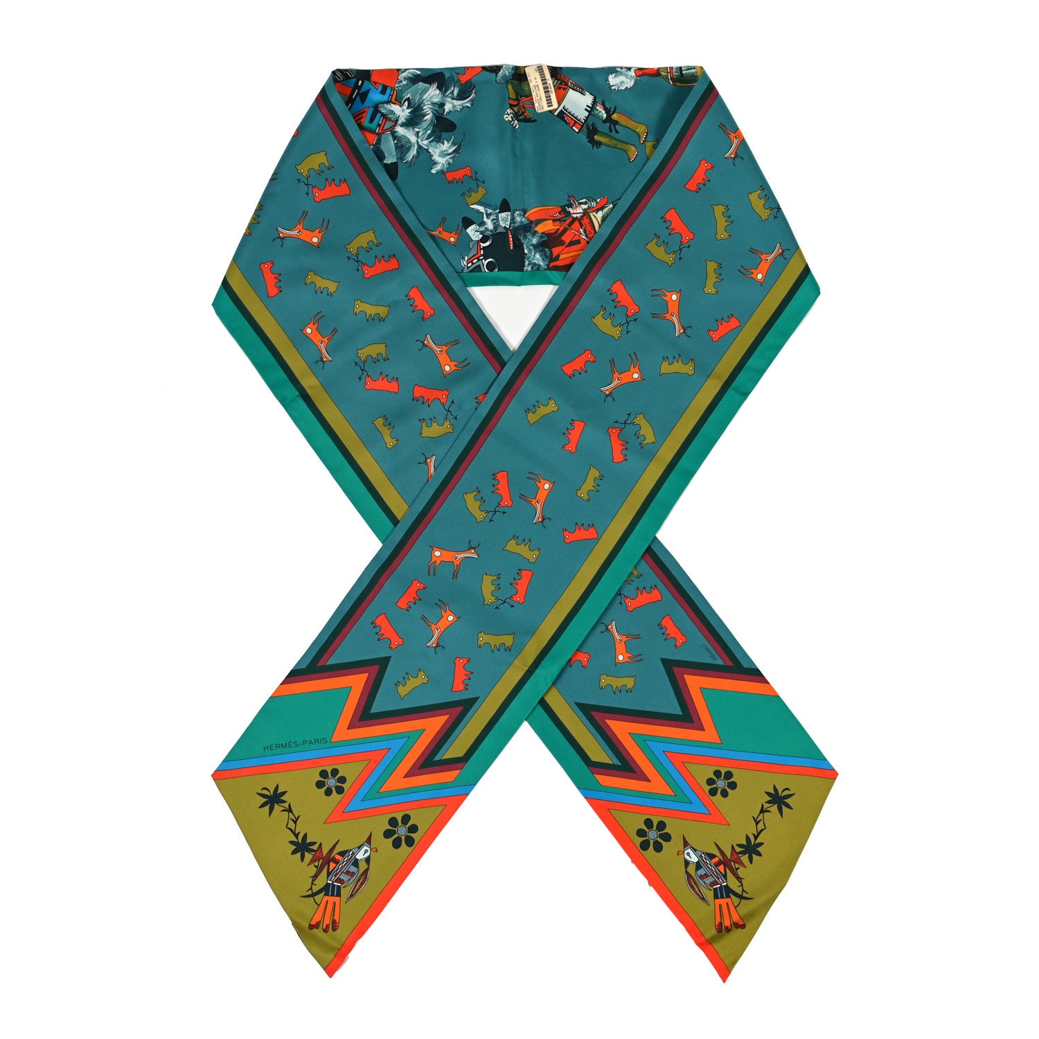 Hermes Silk Kachinas Maxi Twilly 1 of 3