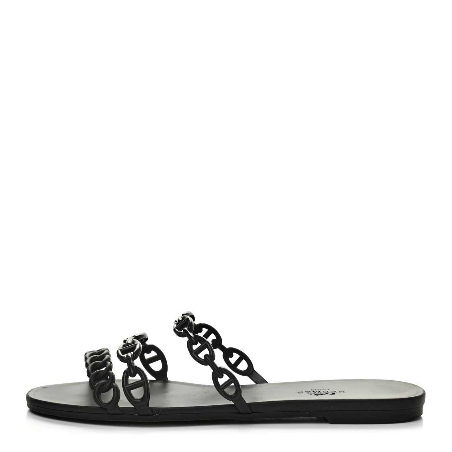 Rubber Chaine d'Ancre Rivage Sandals 38 Black