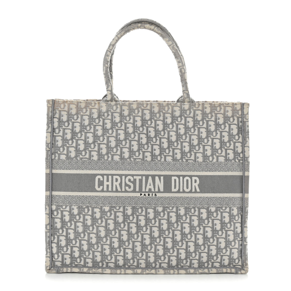 Christian Dior Oblique Large Book Tote Grey 1 of 13