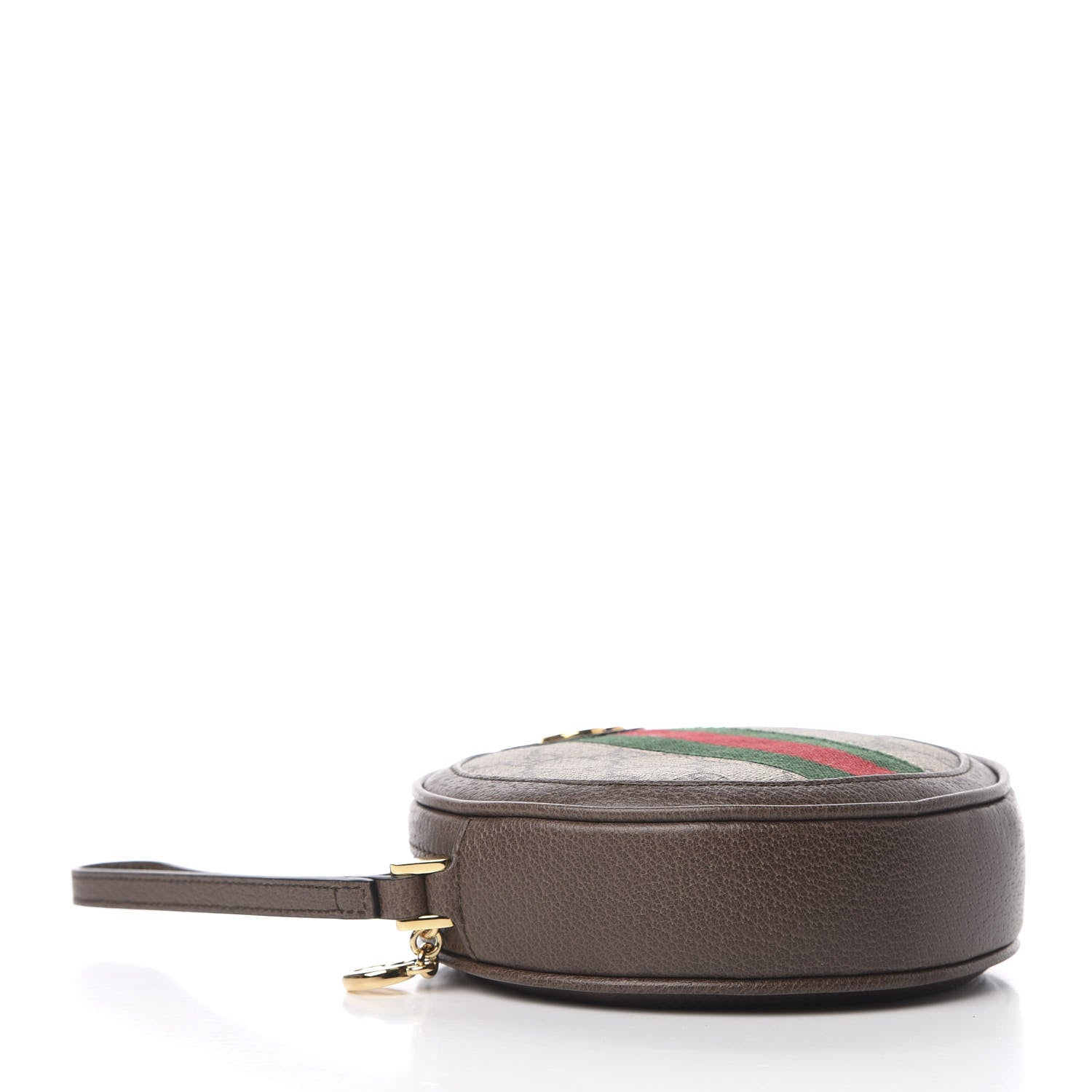 Gucci GG Supreme Monogram Web Ophidia Circle Wristlet Beige New Acero 4 of 10