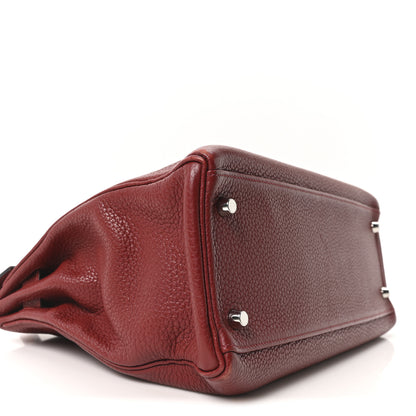Hermes Taurillon Clemence Kelly Retourne 32 Rouge Grenat 9 of 10