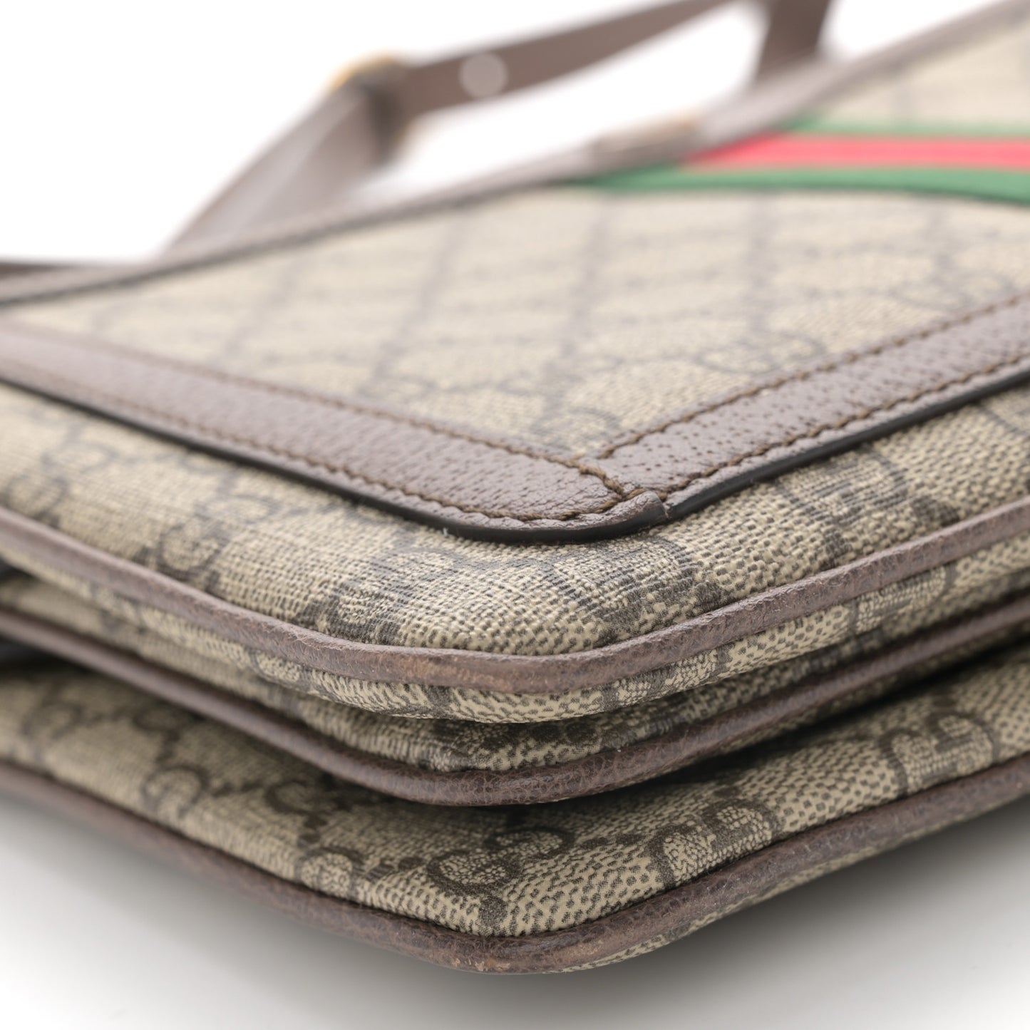 GG Supreme Monogram Web Medium Ophidia Shoulder Bag Beige New Acero