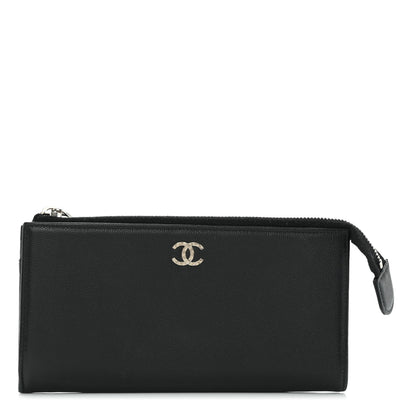 Chanel Caviar Sevruga CC Zip Wallet Black 1 of 12