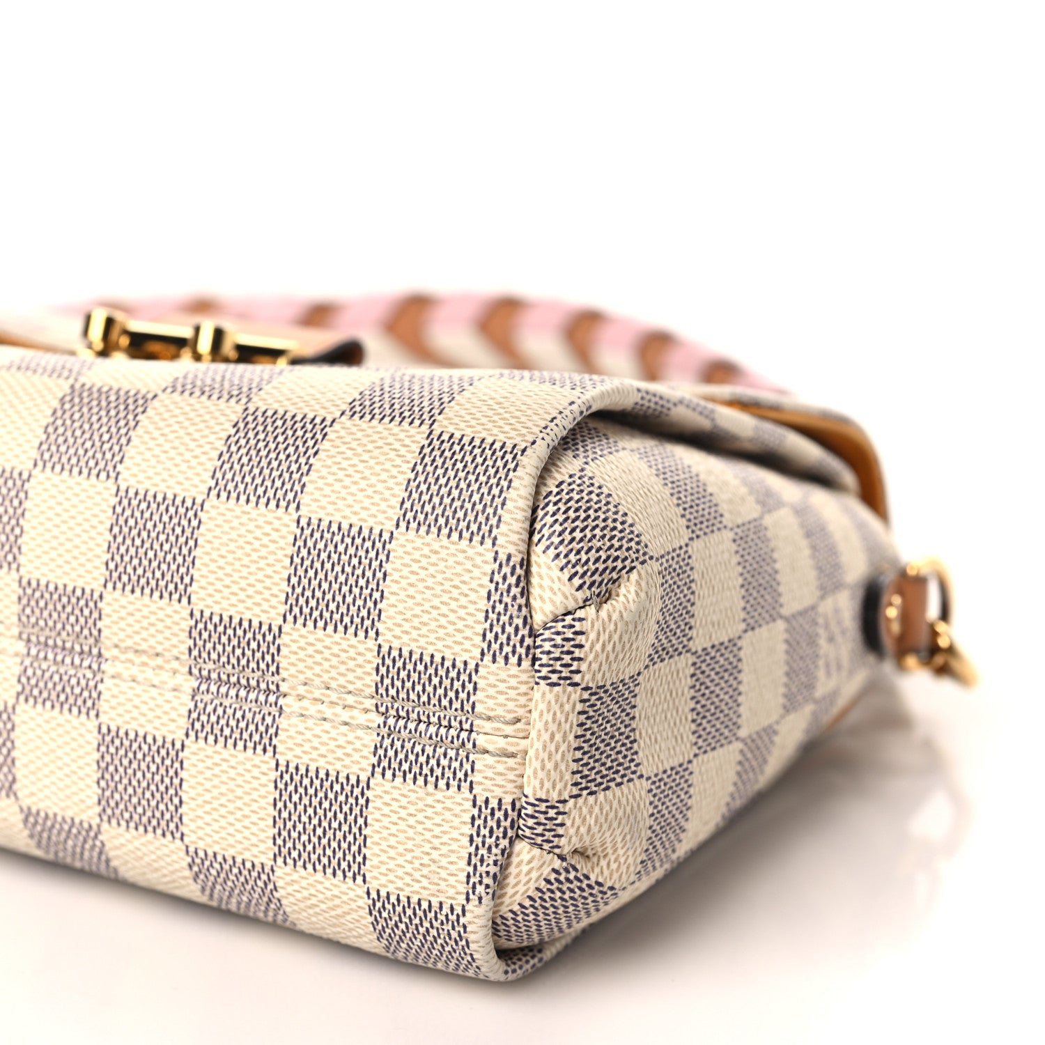 Louis Vuitton Damier Azur Braided Croisette Rose 10 of 11