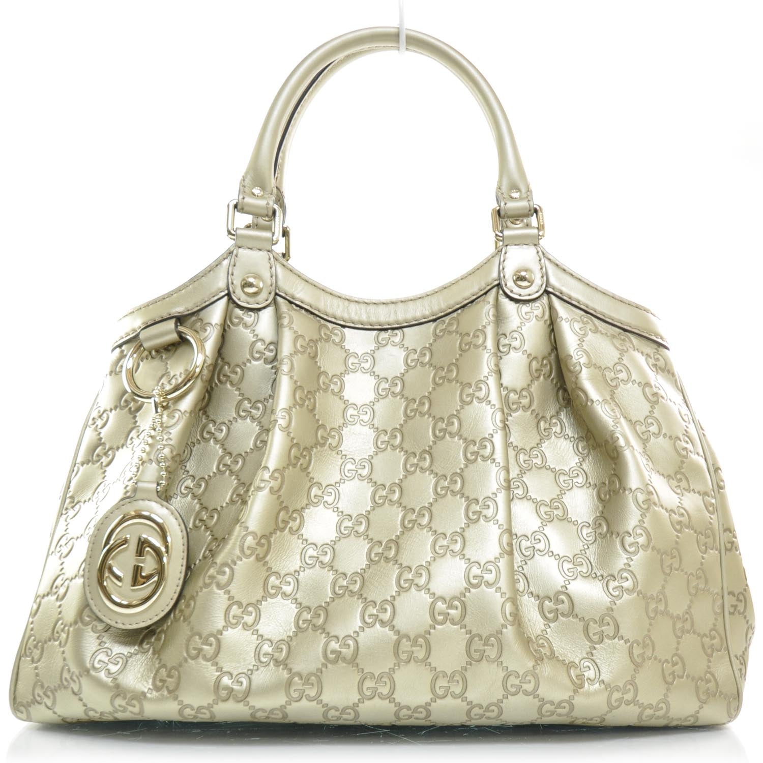Gucci Guccissima Medium Sukey Tote Golden Beige 1 of 9
