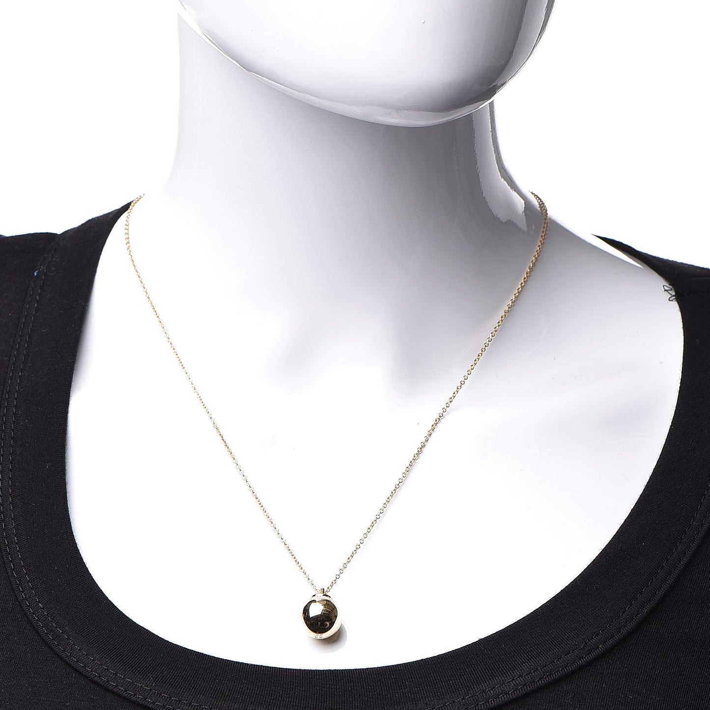 18K Yellow Gold 12.75mm HardWear Ball Pendant Necklace