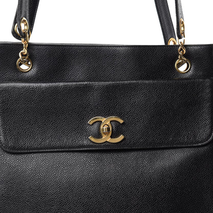 Chanel Caviar Flap Shoulder Bag Black 17 of 17