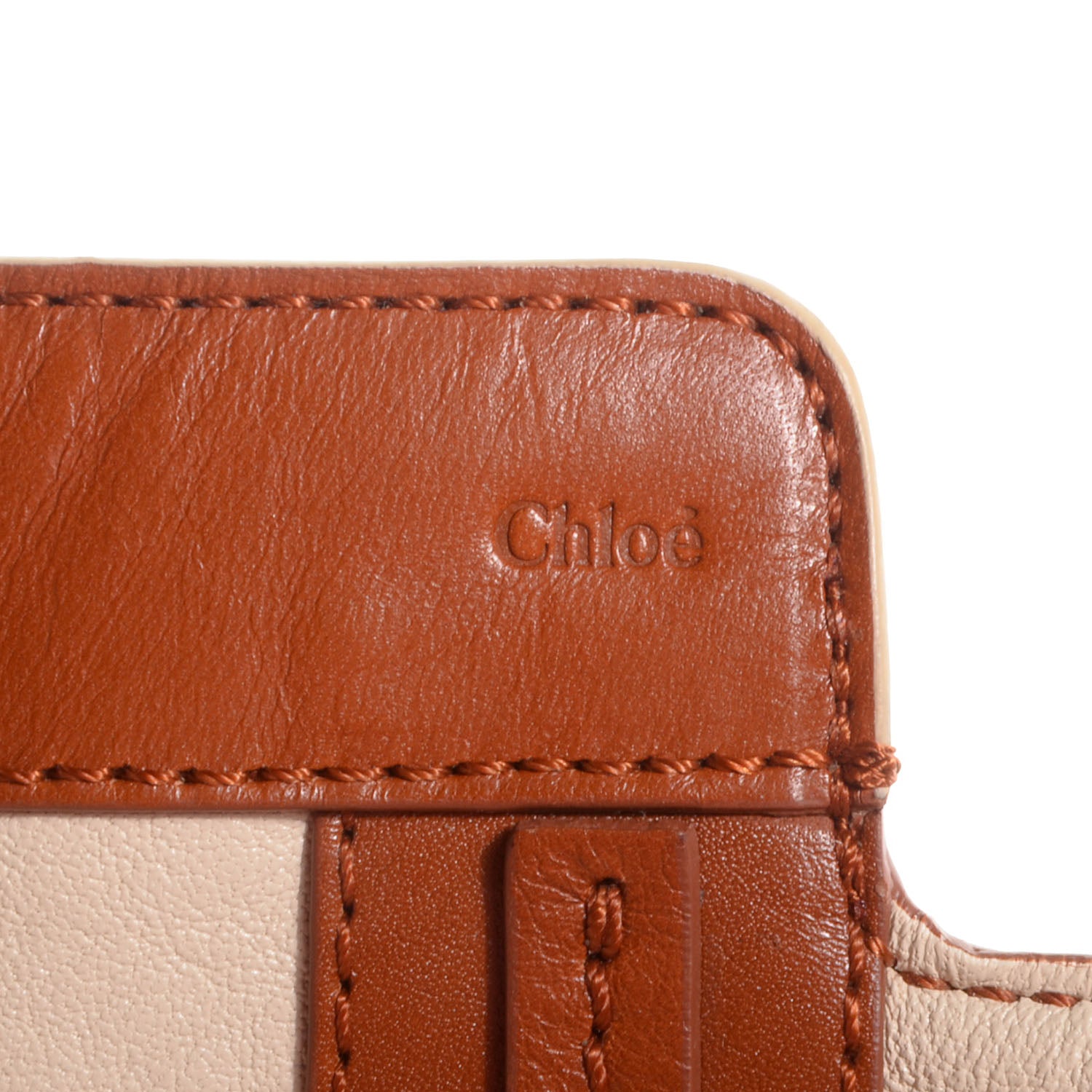 Chloe Calfskin Medium Alison East West Tote Husky White Tan 8 of 8