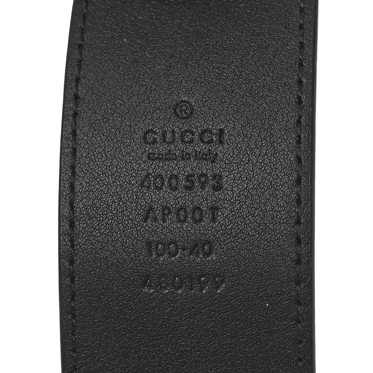 Gucci Calfskin Double G 40mm Belt 100 40 Black 3 of 5