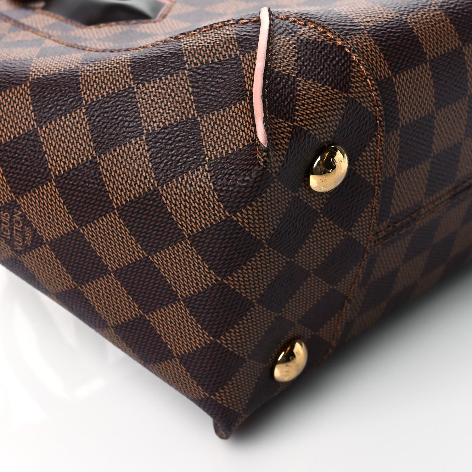 Louis Vuitton Damier Ebene Caissa Tote PM Rose Ballerine 8 of 9