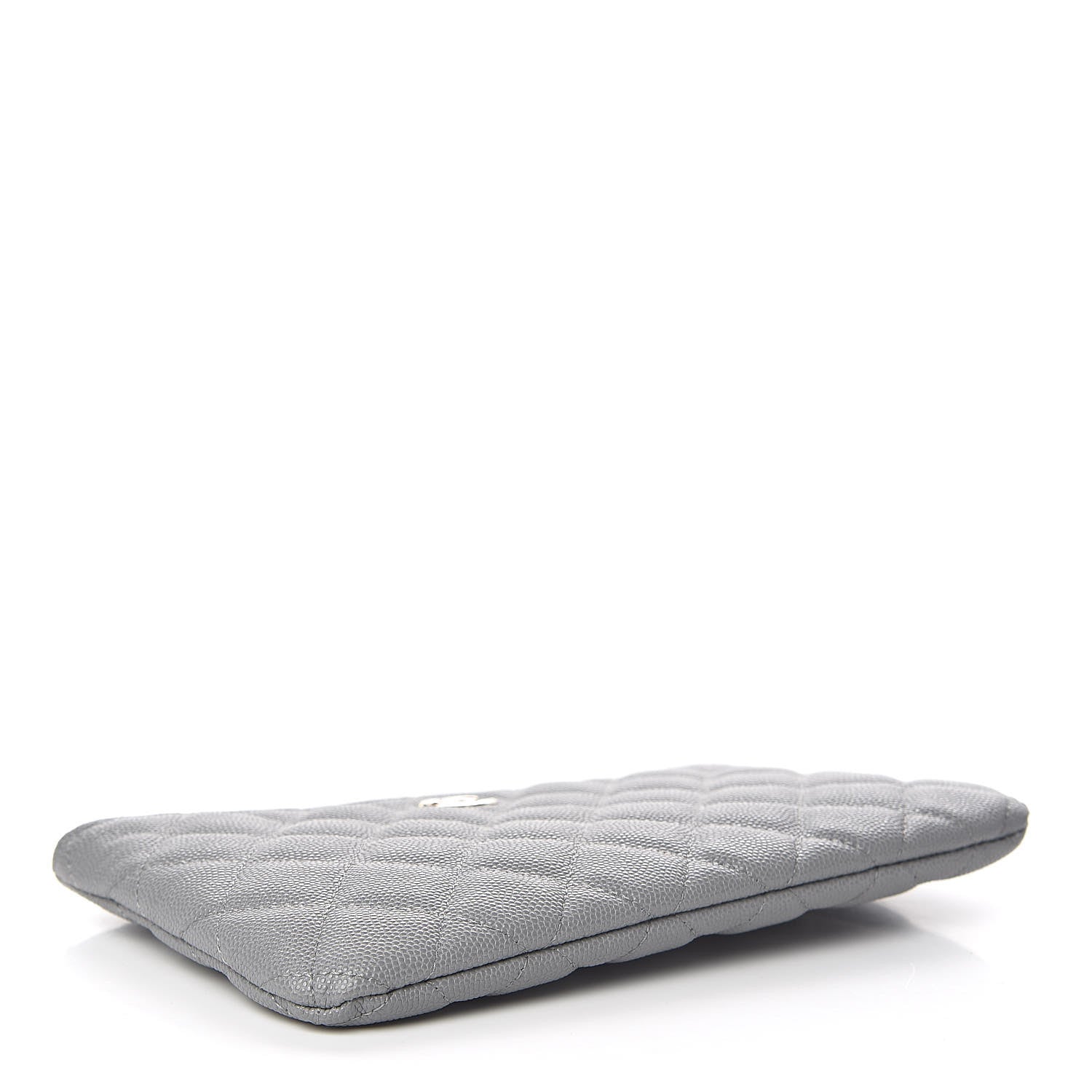 Chanel Caviar Quilted Cosmetic Case Grey 4 of 8