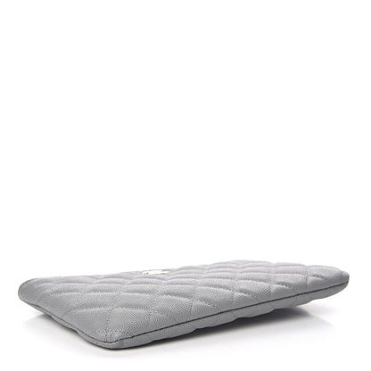 Chanel Caviar Quilted Cosmetic Case Grey 4 of 8