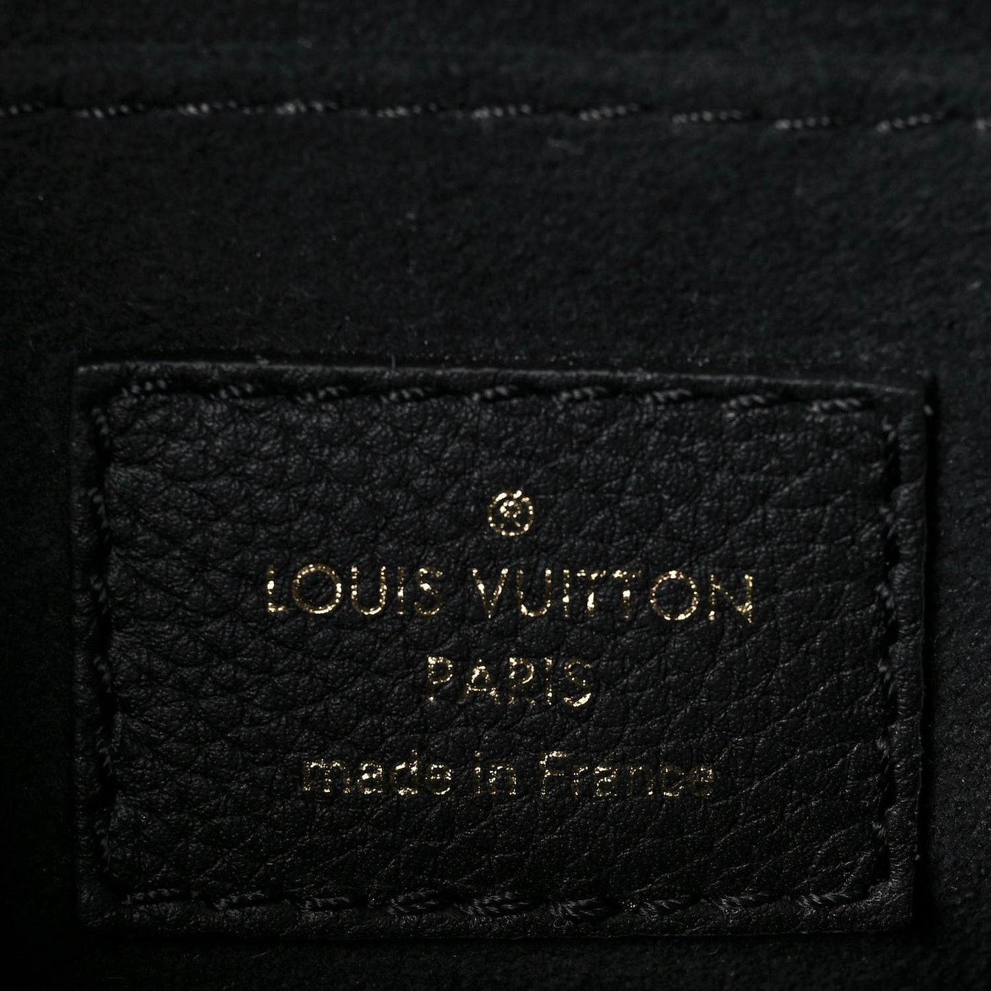 Grained Calfskin Lockme Chain Bag PM Black