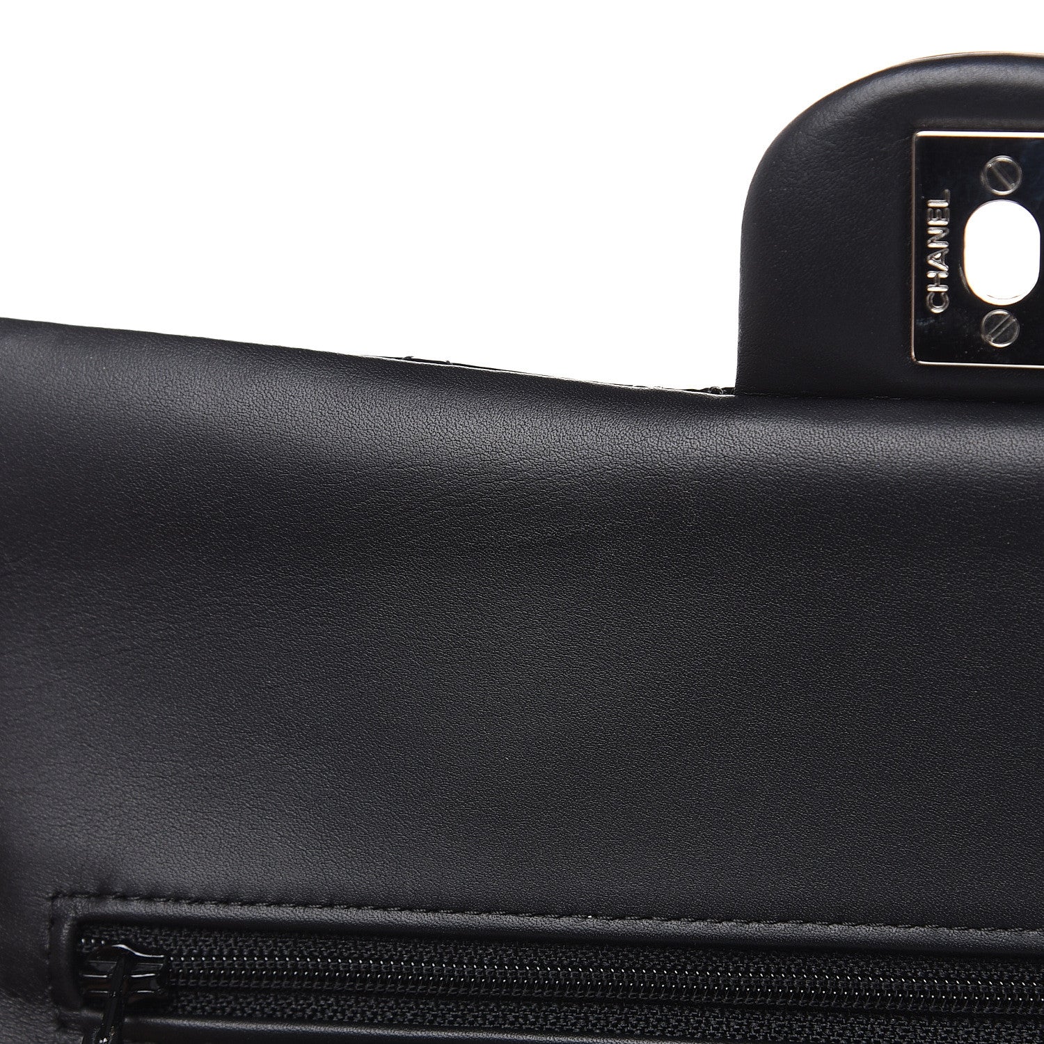 Chanel Patent Quilted Medium Double Flap Black 12 of 14