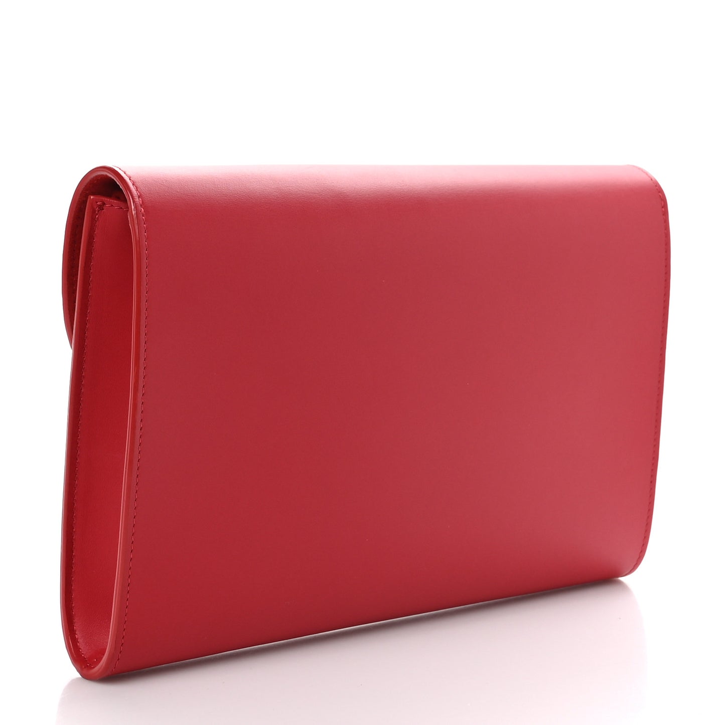 Calfskin Envelope Flat Clutch Flamma