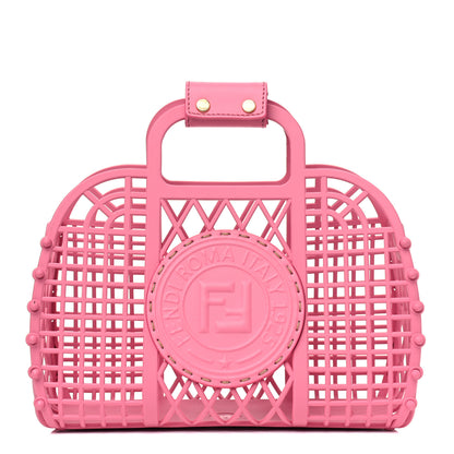 Fendi Recycled Plastic Vitello Liberty Matte Small Fendi Basket Rosa 1 of 4