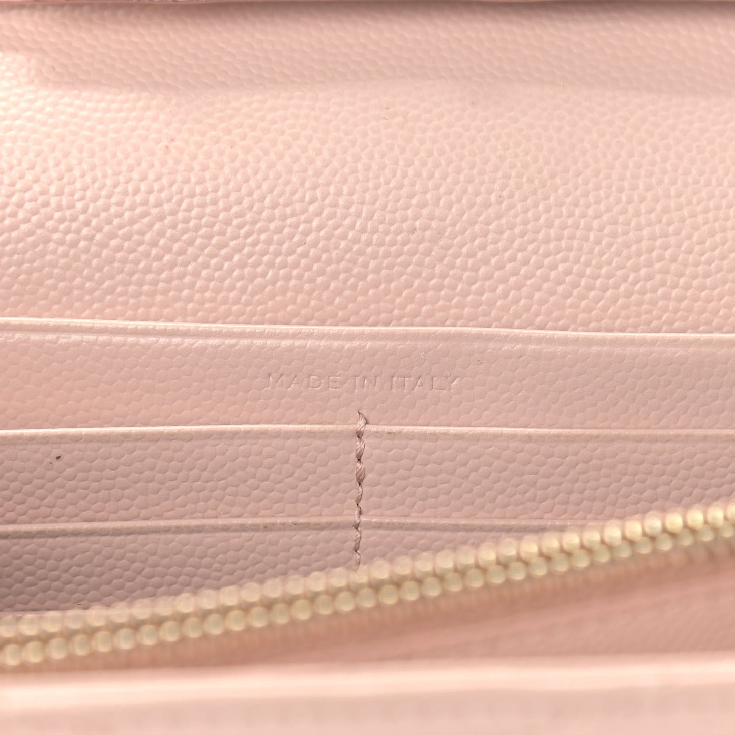 Grain De Poudre Matelasse Chevron Monogram Chain Wallet Pale Pink