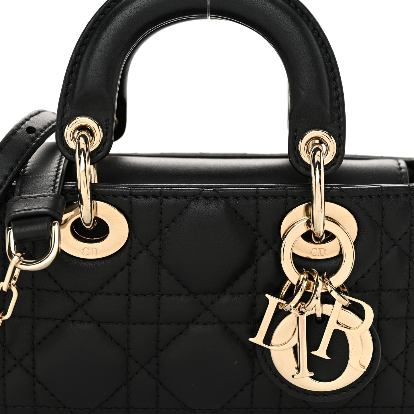 Lambskin Cannage Micro Lady D-Joy Black