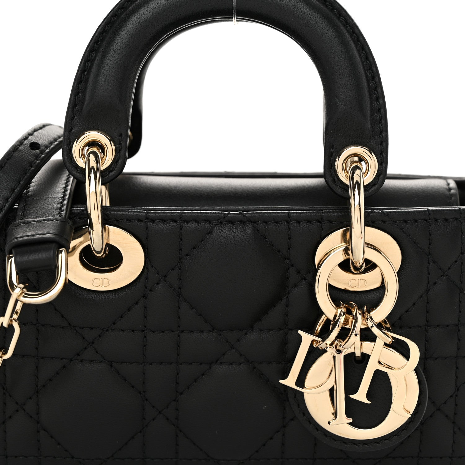 Christian Dior Lambskin Cannage Micro Lady D-Joy Black 7 of 10