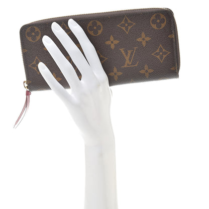 Louis Vuitton Monogram Clemence Wallet Fuchsia 2 of 7