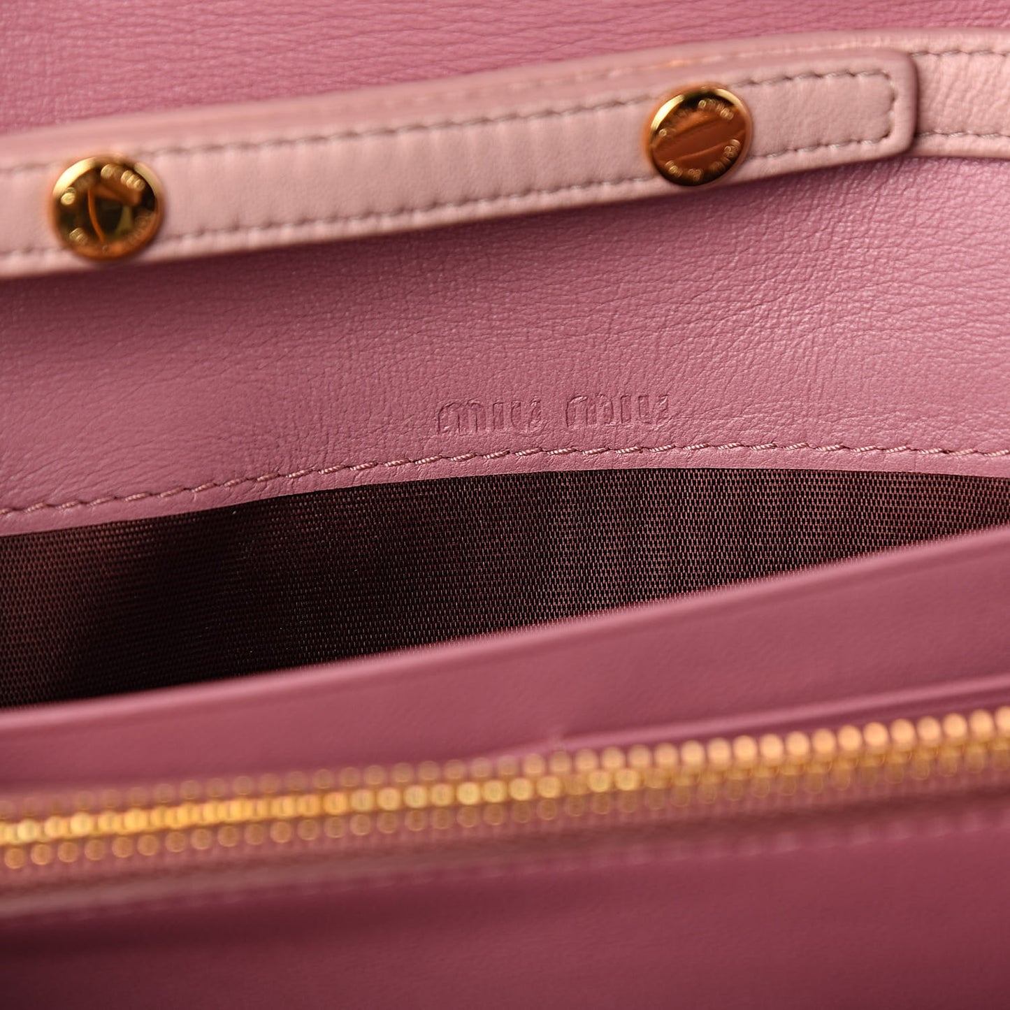 Nappa Matelasse Bicolor Wallet On Chain Loto Orchide