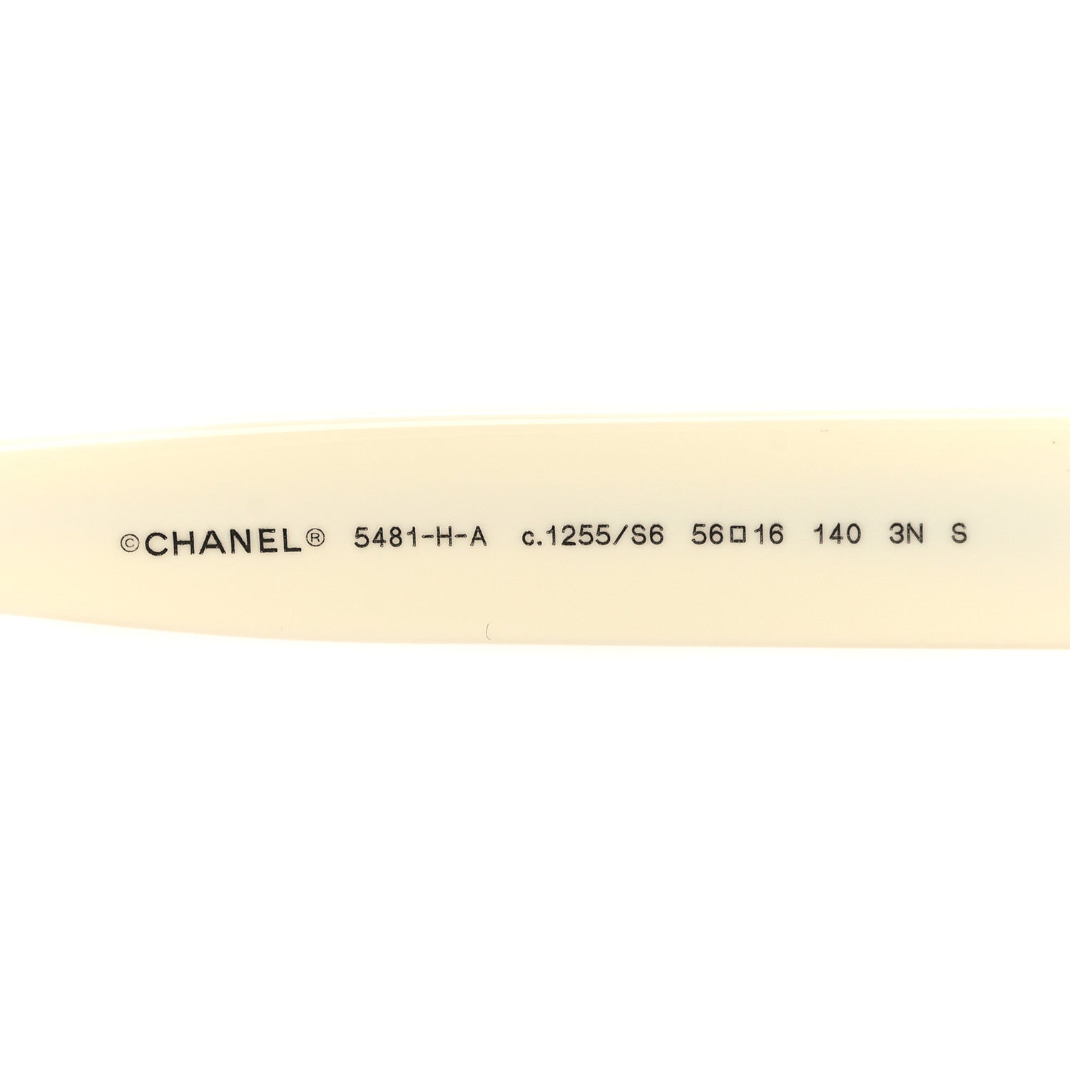 Chanel Acetate Pearl Cat Eye CC Sunglasses 5481-H-A White 5 of 7
