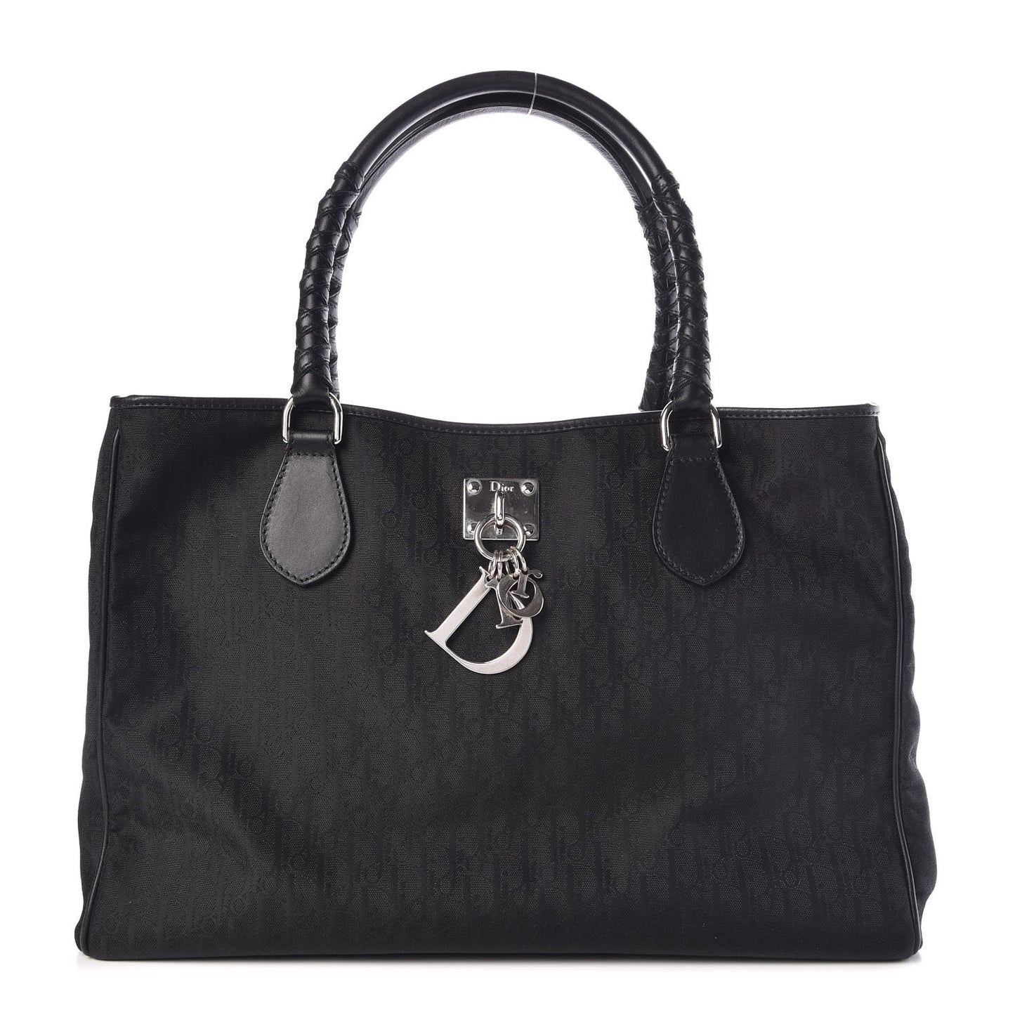 Nylon Monogram Lovely Shopping Tote Black