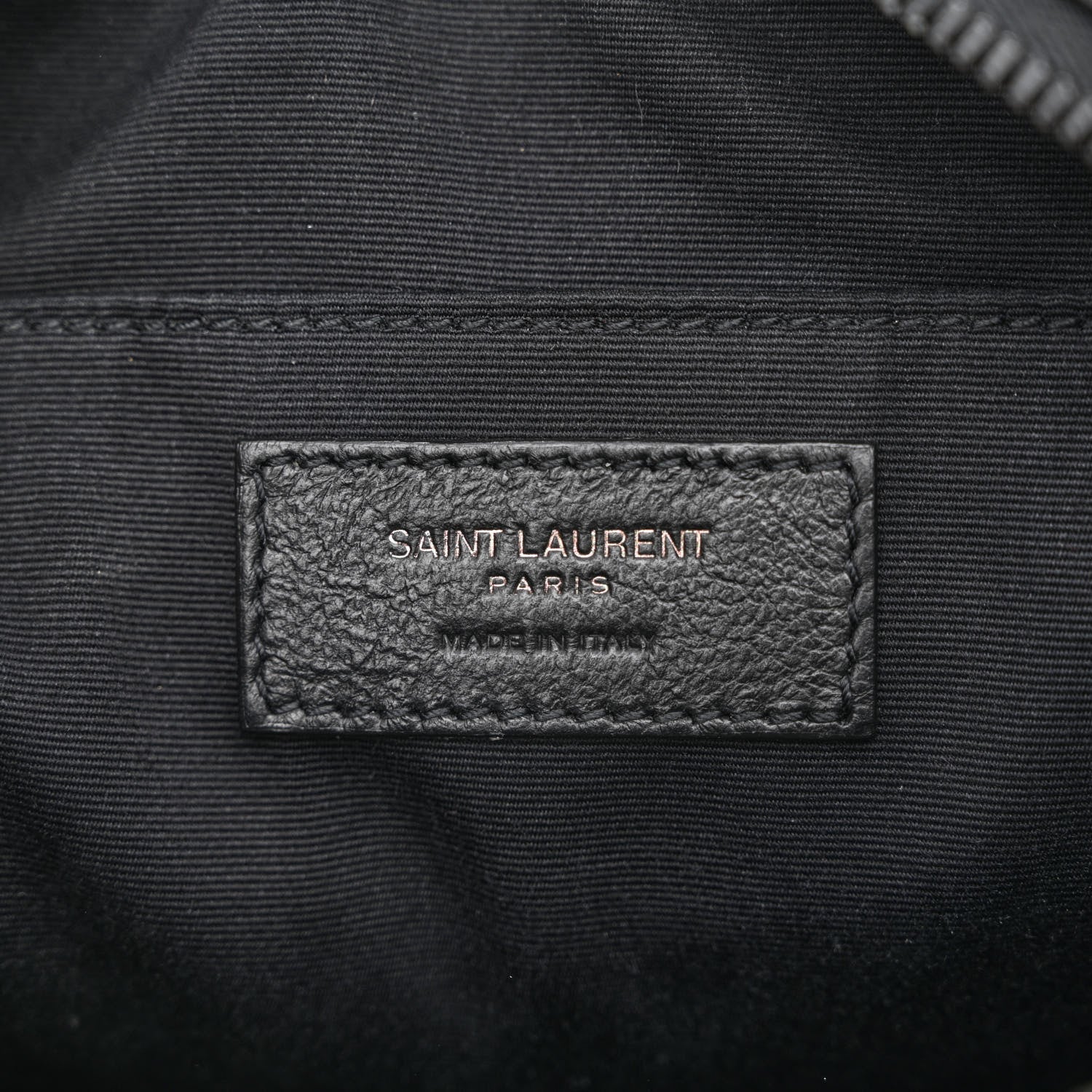 Saint Laurent Patent Calfskin Matelasse Monogram Lou Camera Bag Black 6 of 10