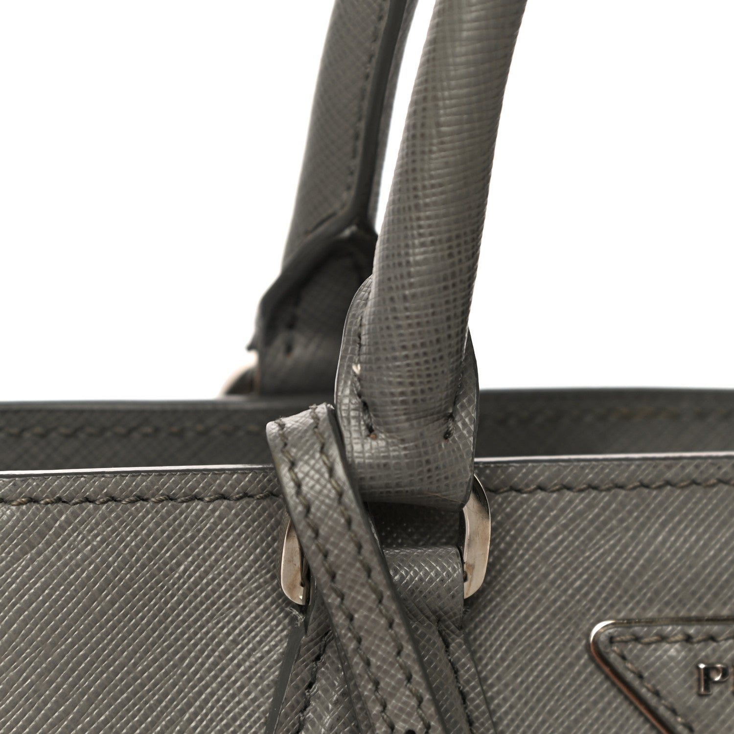 Prada Saffiano Lux Bi-Color Tote Marmo Nube 13 of 14