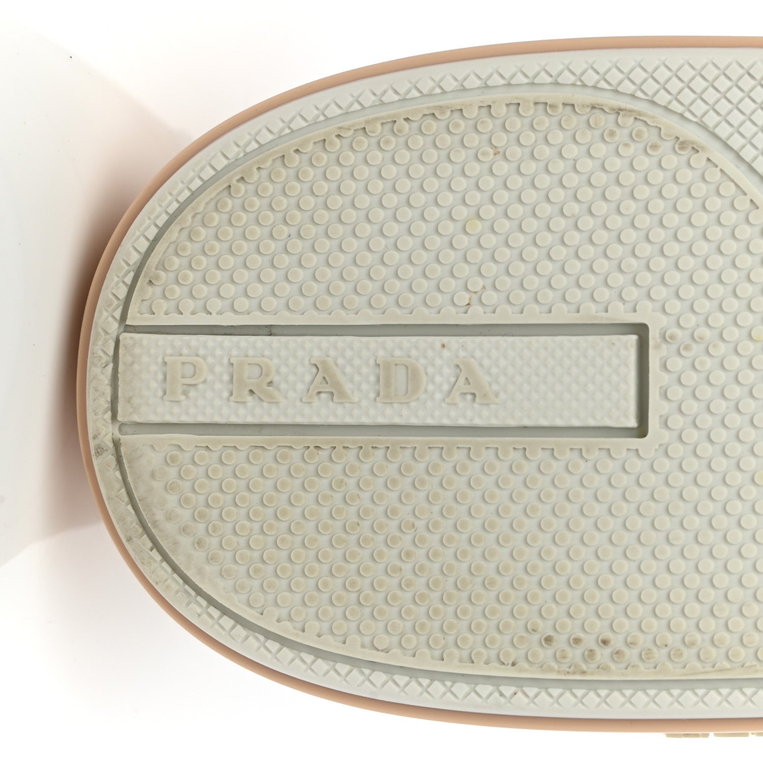 Prada Vitello Soft Logo Low Top Sneakers 40 Beige 6 of 8