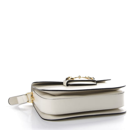 Gucci Azalea Calfskin Horsebit 1955 Shoulder Bag Mystic White 3 of 11