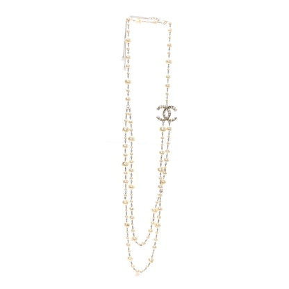 Chanel Pearl CC Long Necklace Gold 3 of 6