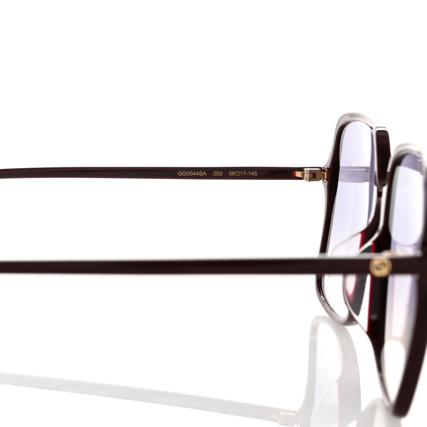 Oversized Square GG0544S Sunglasses Burgundy