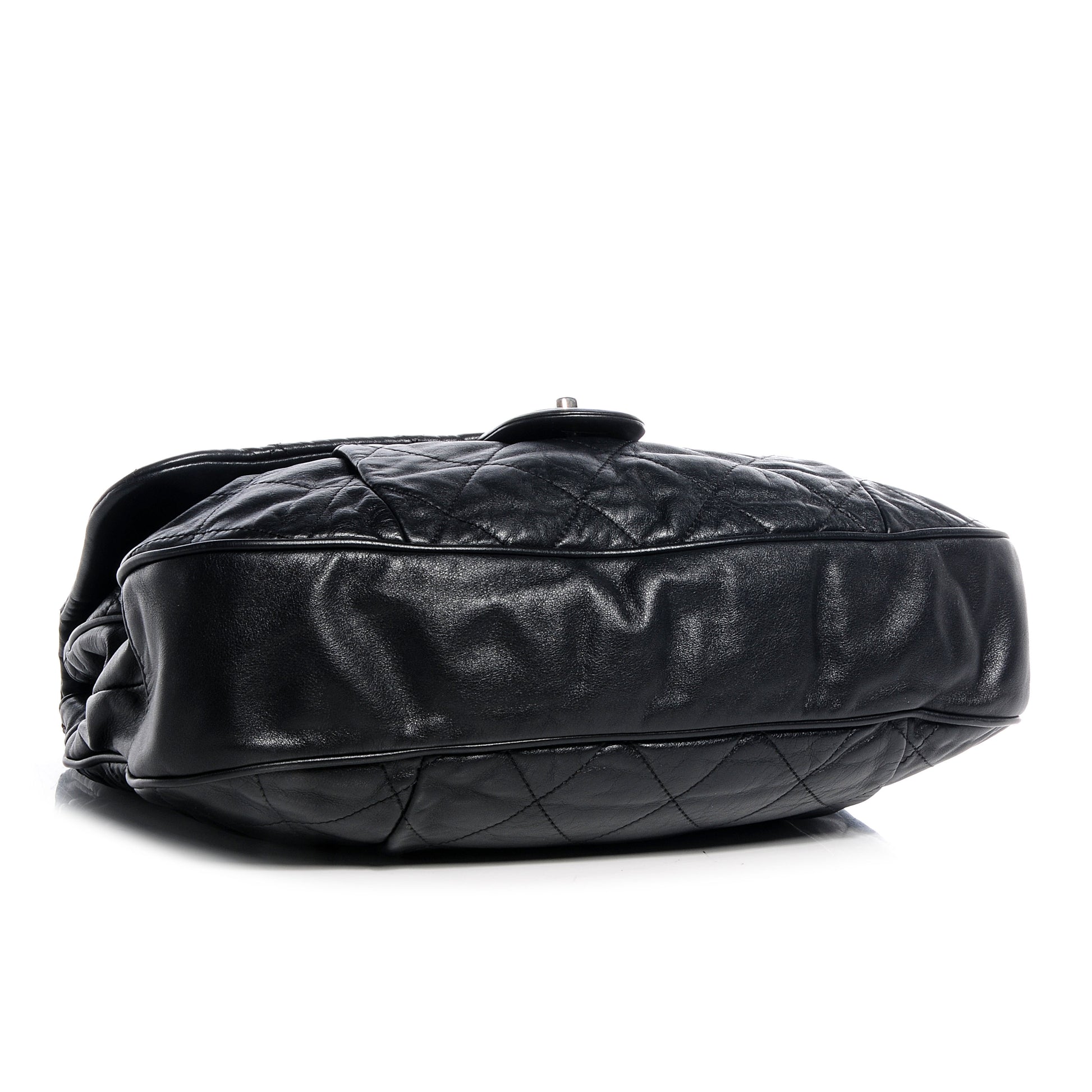 Chanel Calfskin Coco Pleats Flap Black 4 of 8
