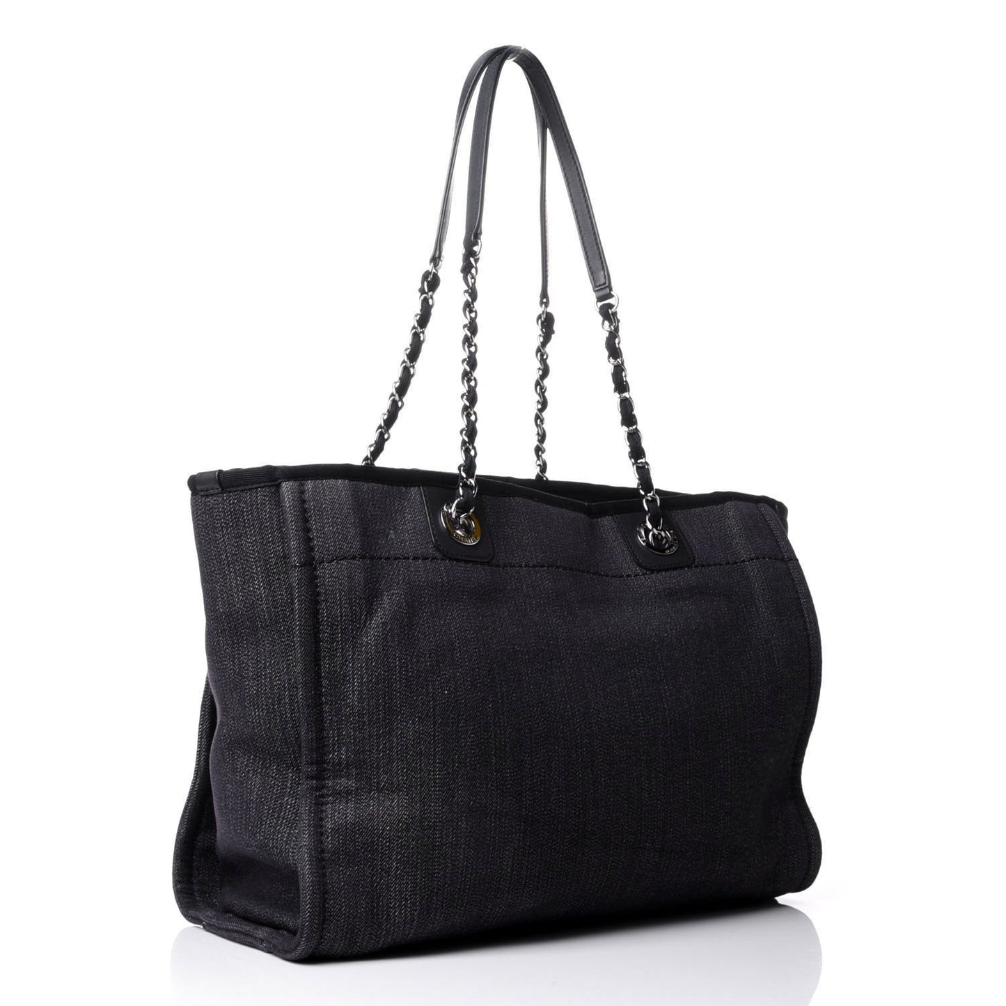 Canvas Small Deauville Tote Dark Blue