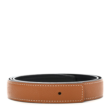 Hermes Swift Epsom 24mm Belt Strap 85 Black Gold 1 of 5