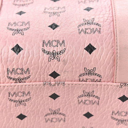 MCM Visetos Large Traveler Weekender Bag Light Pink 18 of 19