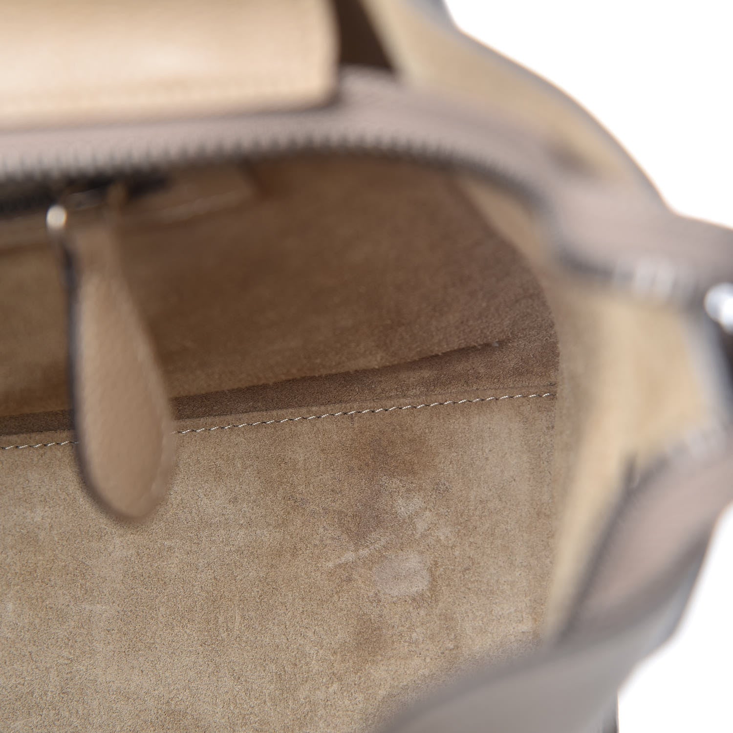 Celine Drummed Calfskin Micro Luggage Dune 13 of 14