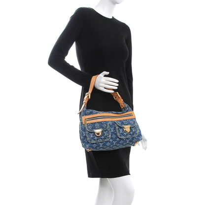 Louis Vuitton Monogram Denim Baggy PM Blue 2 of 6