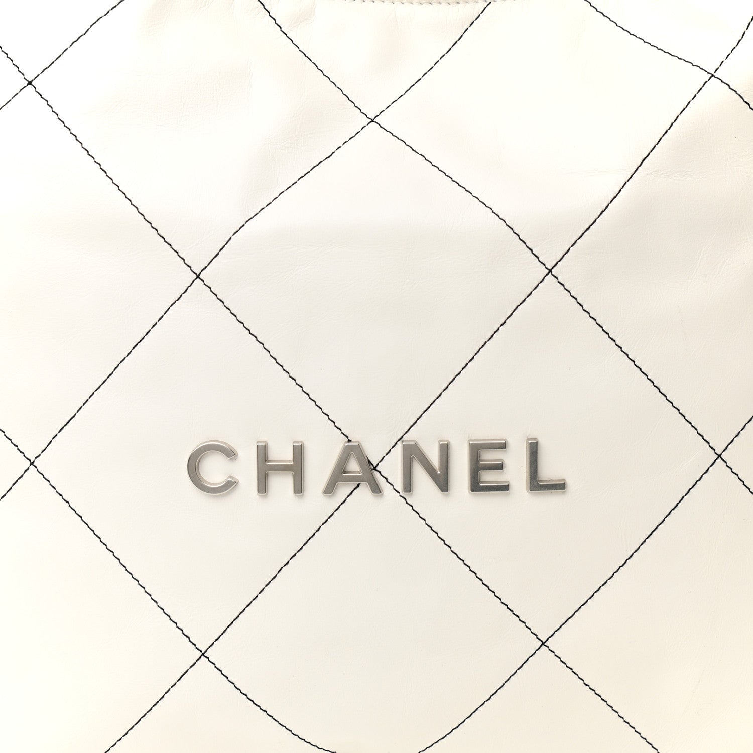 Chanel Shiny Calfskin Quilted Small Chanel 22 White 9 of 12
