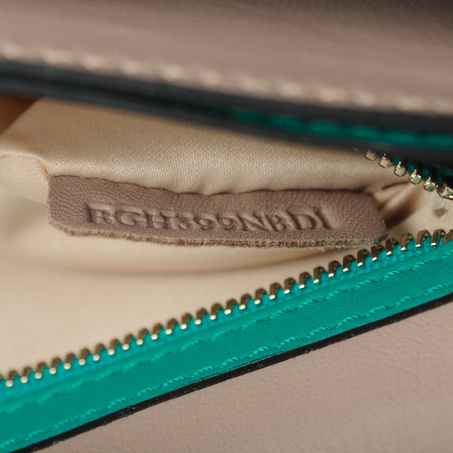 Nappa Rockstud Wristlet Clutch Opaline Green