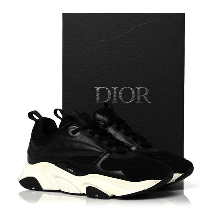 Christian Dior Technical Mesh Calfskin Mens B22 Sneakers 43 Black 14 of 14