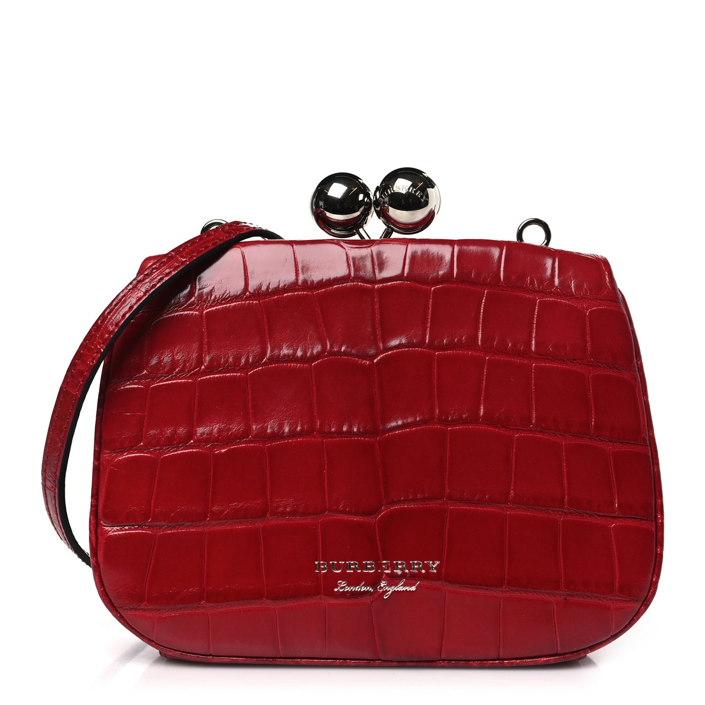 Alligator Small Frame Bag Bright Red