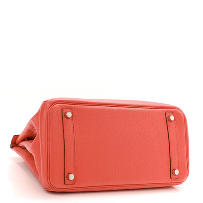 Hermes Taurillon Clemence Birkin 30 Bougainvillea 4 of 15